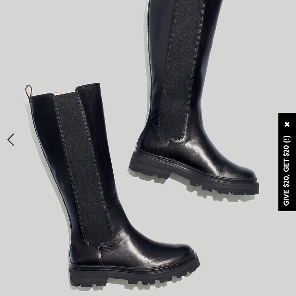 EUC Madewell The Poppy Lugsole Boot size 8